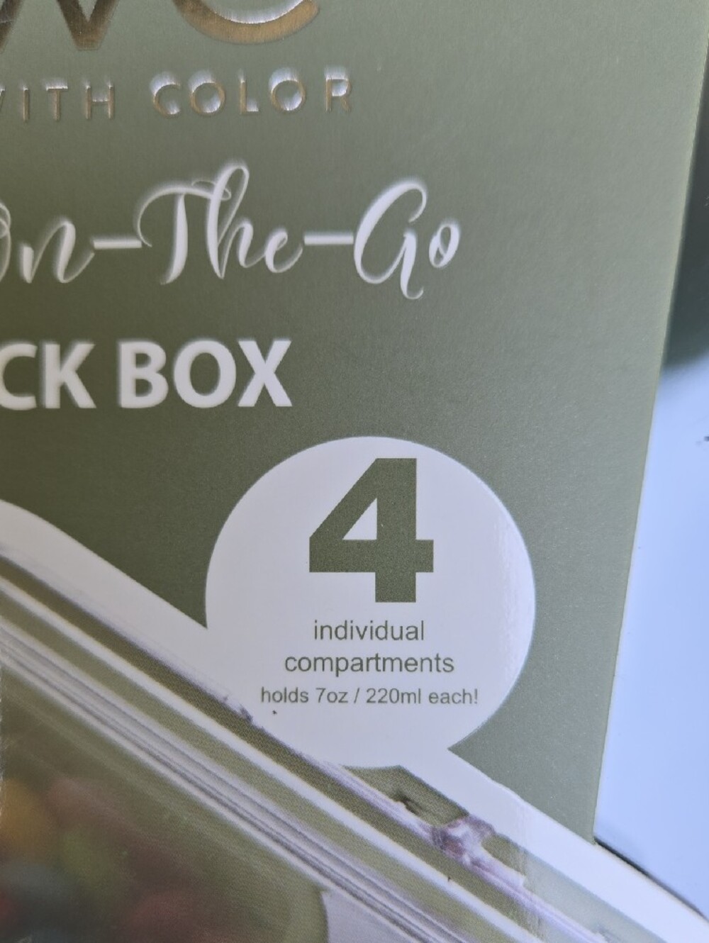 CWC Perfect On-The-Go Snack Box in Olive Green - Picture 3 of 5